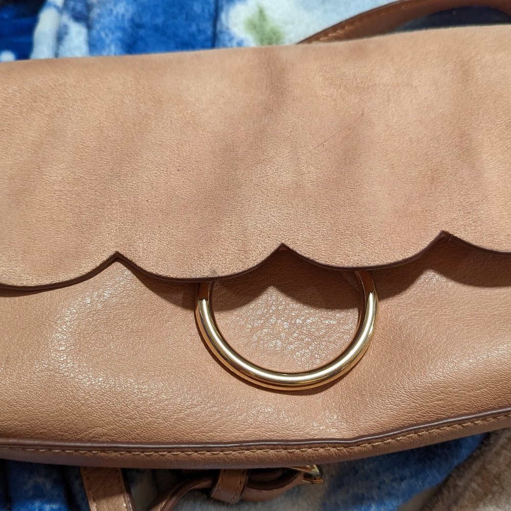 Pink cross body purse